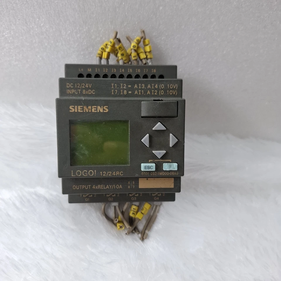 Used Working Siemens 6ED1052-1MD00-0BA6 Logo Plc module 6ED1 052-1MD00-0BA6